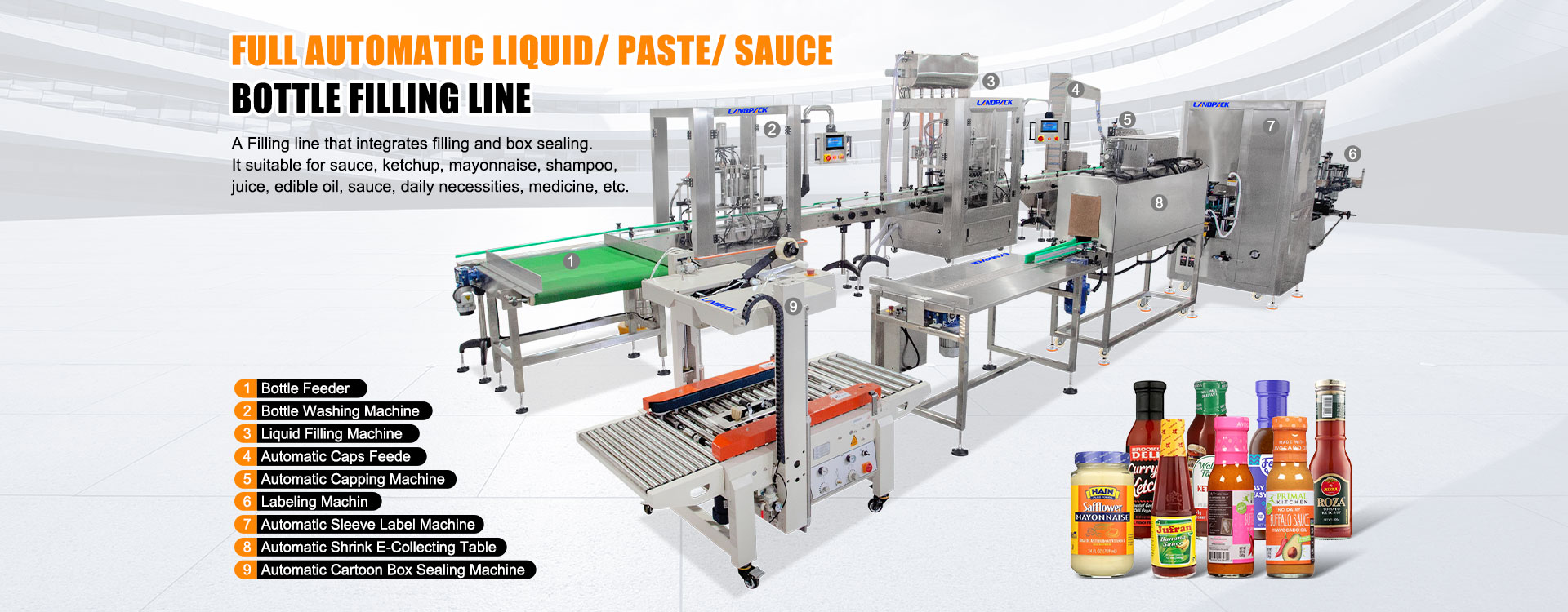 liquid filling lines