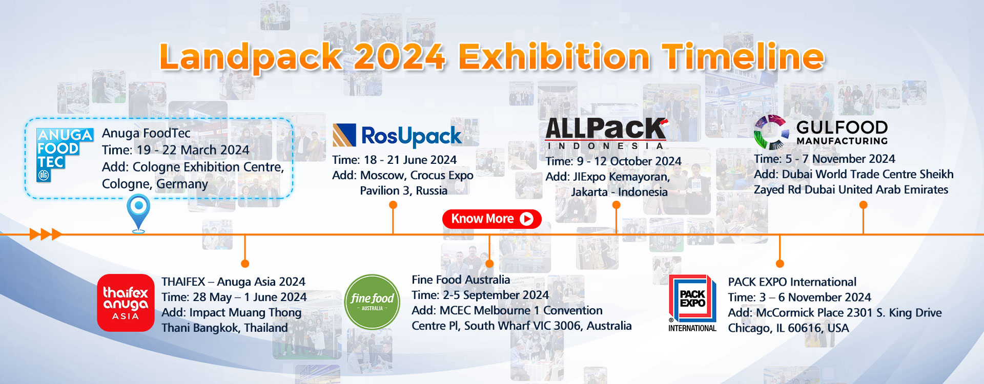 Landpack Exhibition Timeline In 2024