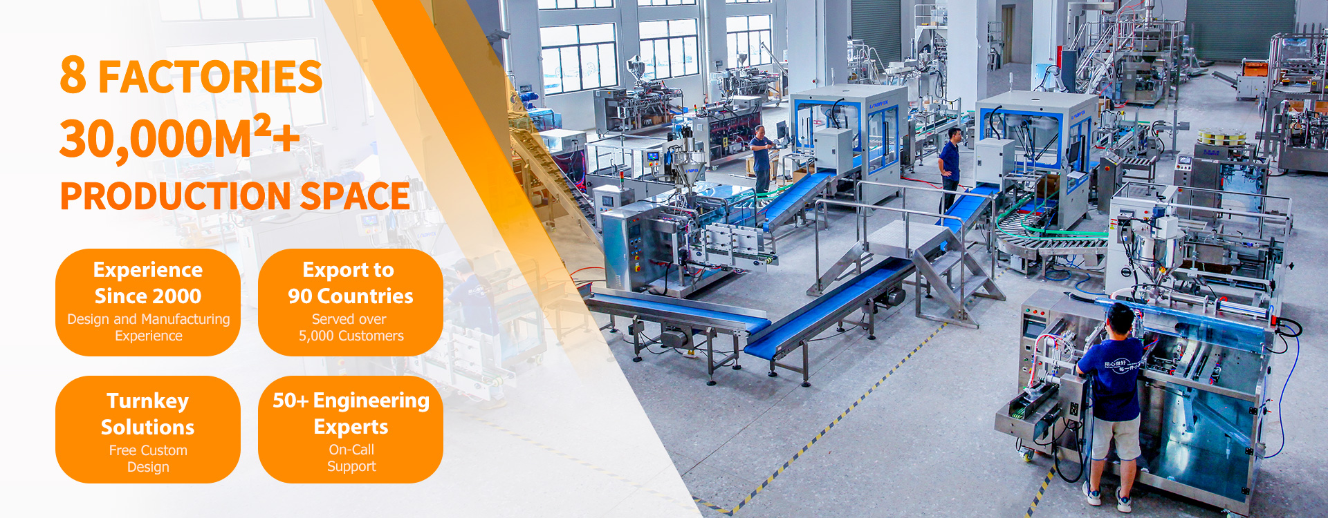 Landpack filling line