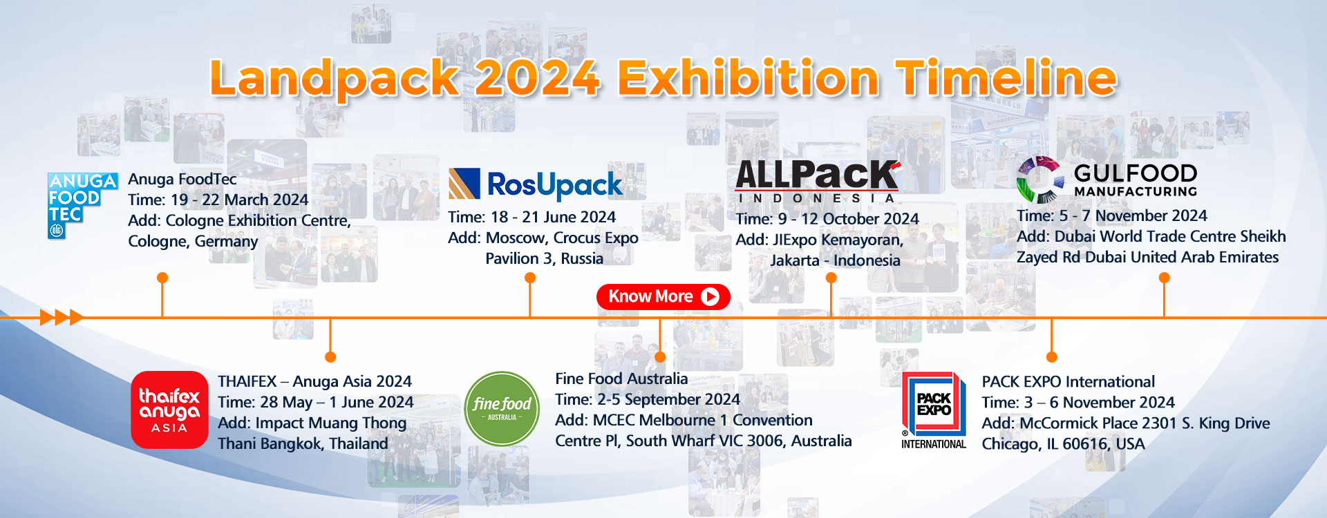 The Following Is Our Exhibition Timeline In 2024, Welcome To Visit Our Exhibition!