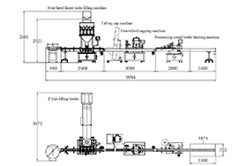 American customer automatic granule filling line