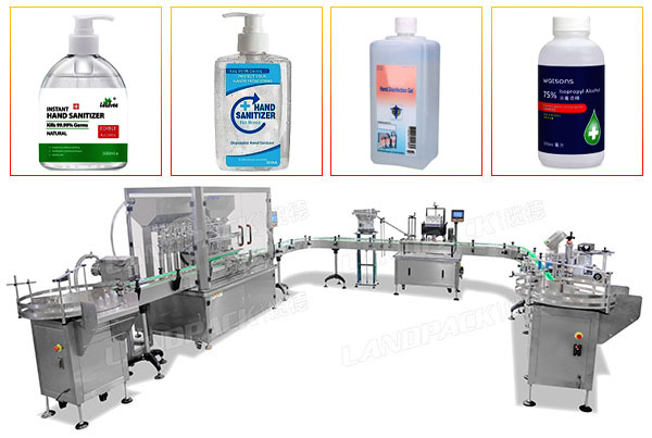 filling machine for hand sanitizer