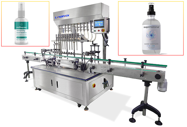 hand sanitiser filling machine