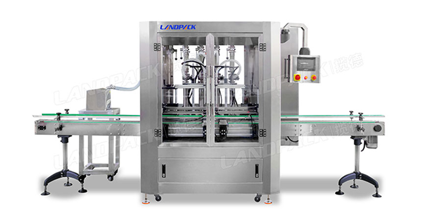 automatic bottle filling capping labeling and sealing machine