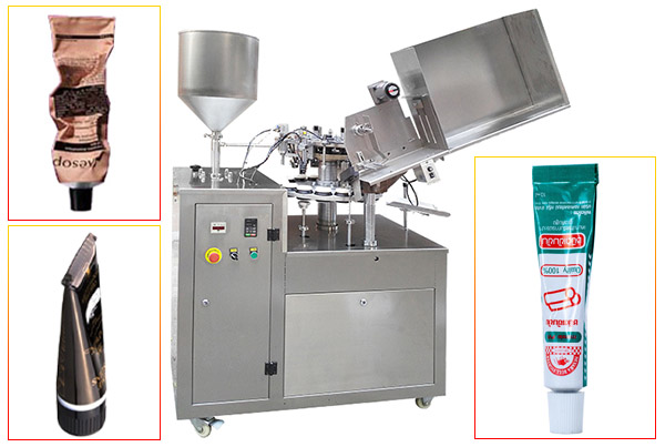 metal tube filling and sealing machine