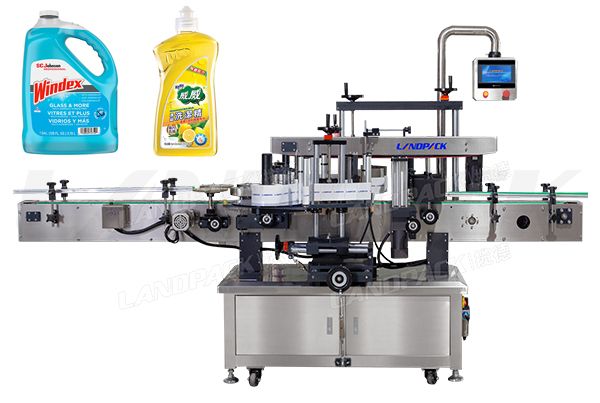 Automatic doubel sides labeling machine for bottle 