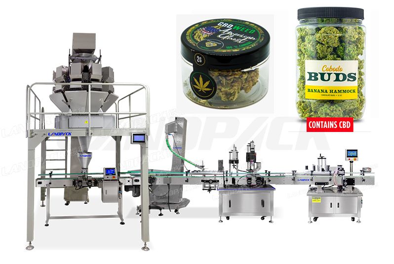 automatic weighing and filling machine cannabis