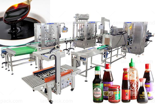 Automatic Sauce/ Ketchup/ Paste Bottle Filling Capping And Labeling Machine India