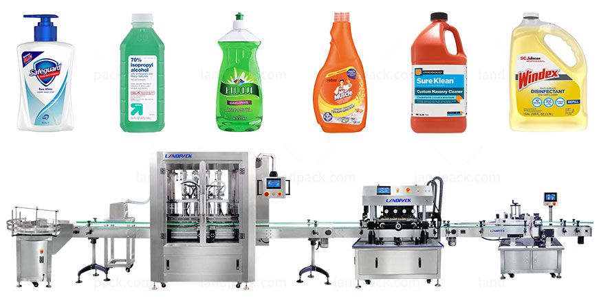 filling capping and labeling machine