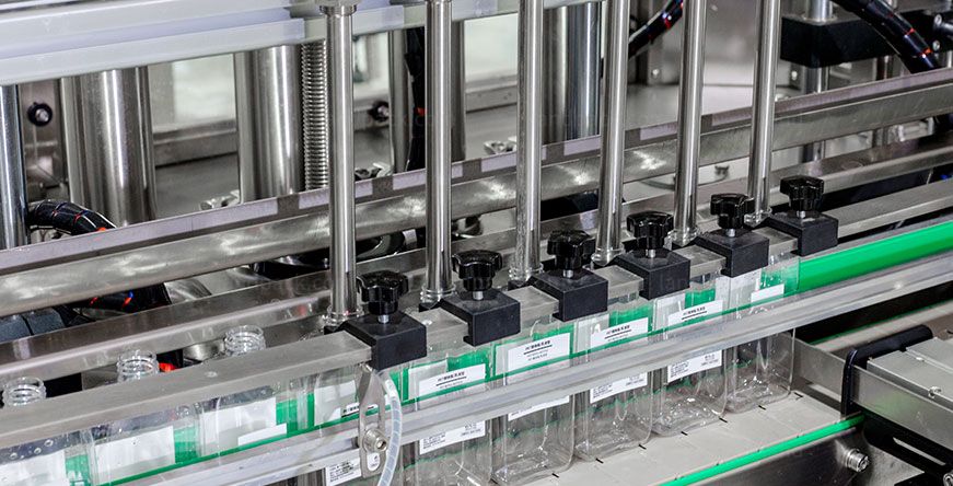 bottle filling and labeling machine