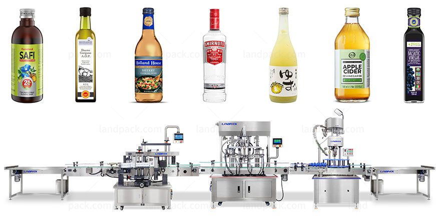 filling capping and labeling machine