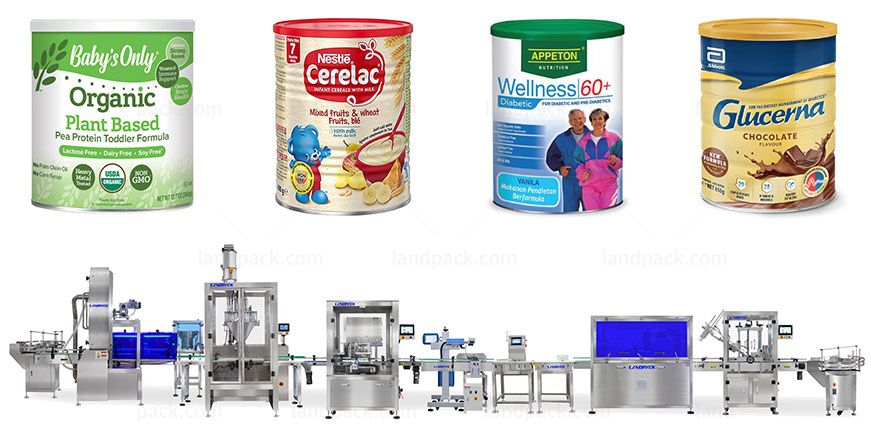 powder can filling line 