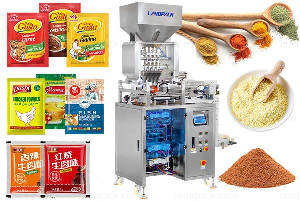 Multi Track Fine Granule Mixed Spice 3/4 Side Sealing Sachet Packing Machine