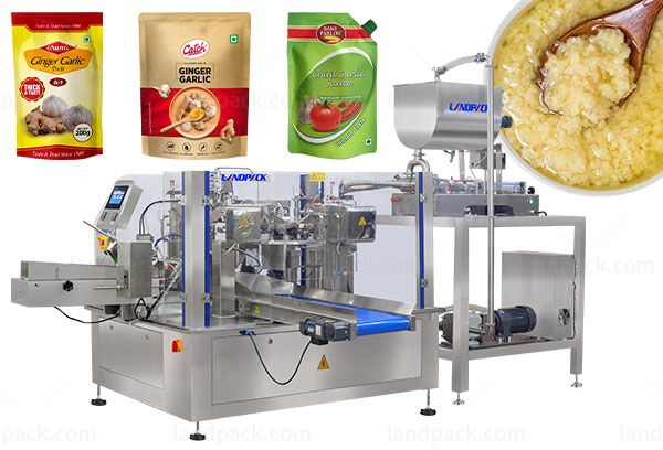 ginger garlic paste packing machine