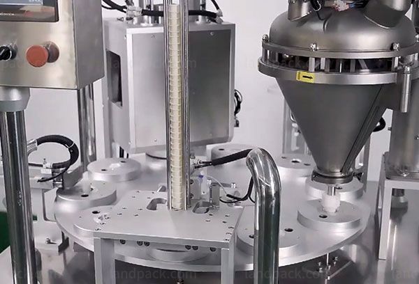 coffee capsule filling and sealing machine