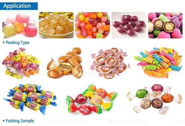 caramel candy wrapping machine 