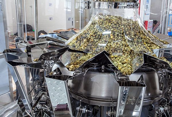 cannabis flower packaging machine