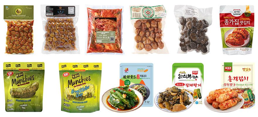 Mini Vacuum Pouch Packing Machine For Pickle Kimchi Kelp Cucumber