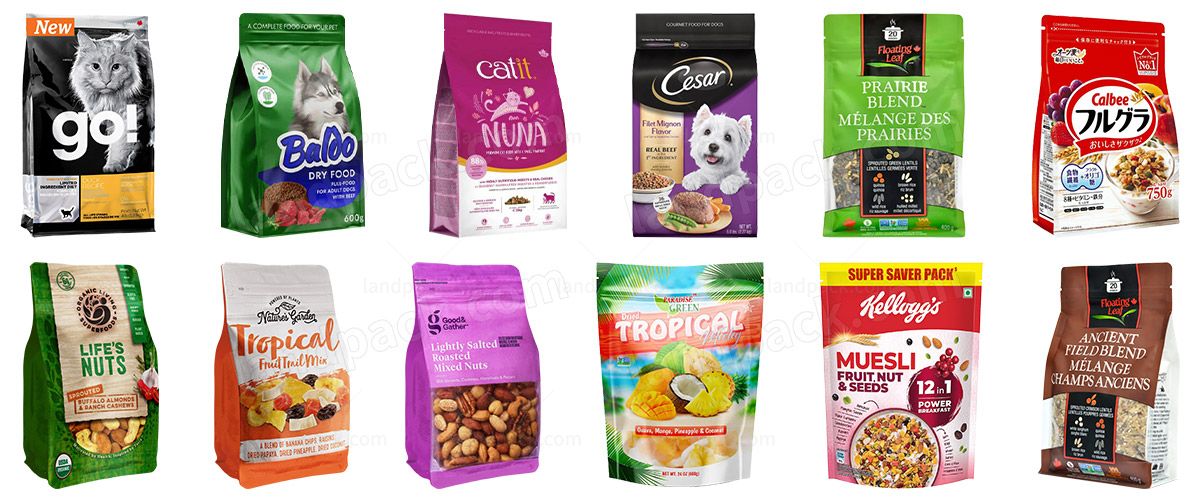 Automatic Rotary Premade Pouch Granule Pet Food Mixing Filling Packaging Machine