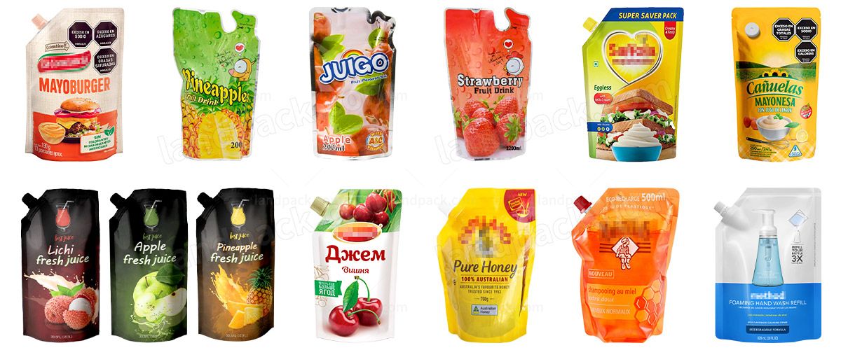 Juice Jelly Horizontal Pouch Packing Machine Spout Pouch Filling and Sealing Machine