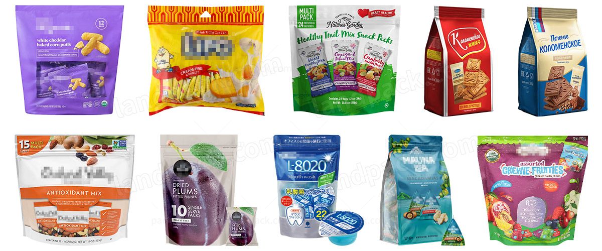 Automatic Rotary Pouch Packing Machine For Candy Toffee Confectionery