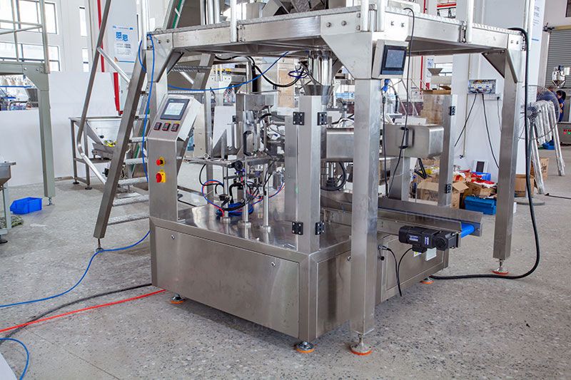 Automatic Rotary Pouch Packing Machine For Candy Toffee Confectionery