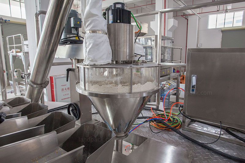 Automated Horizontal Premade Pouch Spice Packaging Line With Case Packer Automated Horizontal Premade Pouch Spice Packaging Line With Case Packer