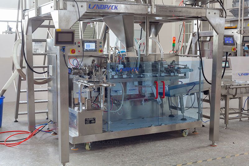 Automated Horizontal Premade Pouch Spice Packaging Line With Case Packer Automated Horizontal Premade Pouch Spice Packaging Line With Case Packer