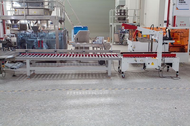 Automated Horizontal Premade Pouch Spice Packaging Line With Case Packer Automated Horizontal Premade Pouch Spice Packaging Line With Case Packer