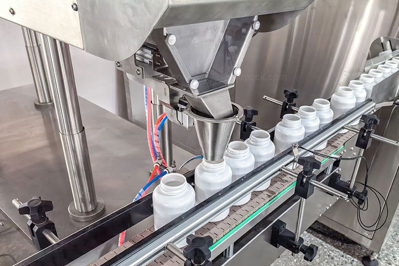 High Accuracy Capsule Tablet Bottle Filling Machine Pharma Packaging Line High Accuracy Capsule Tablet Bottle Filling Machine Pharma Packaging Line