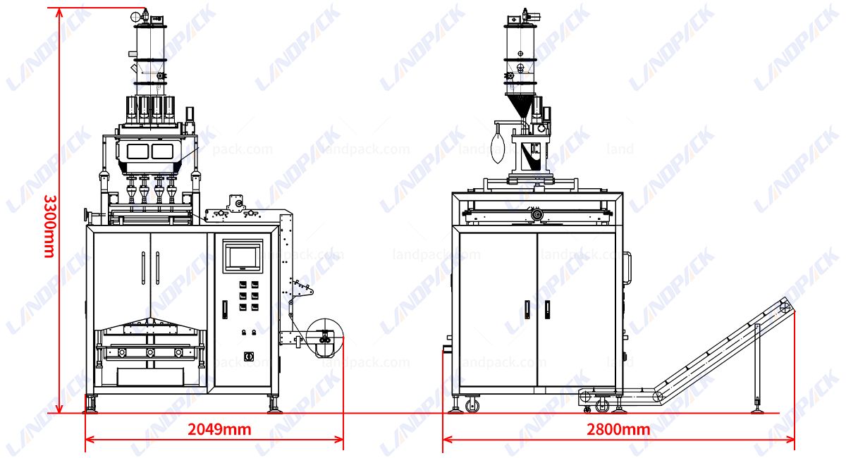 Automatic Flour Sachet Packaging Machine Automatic Flour Sachet Packaging Machine
