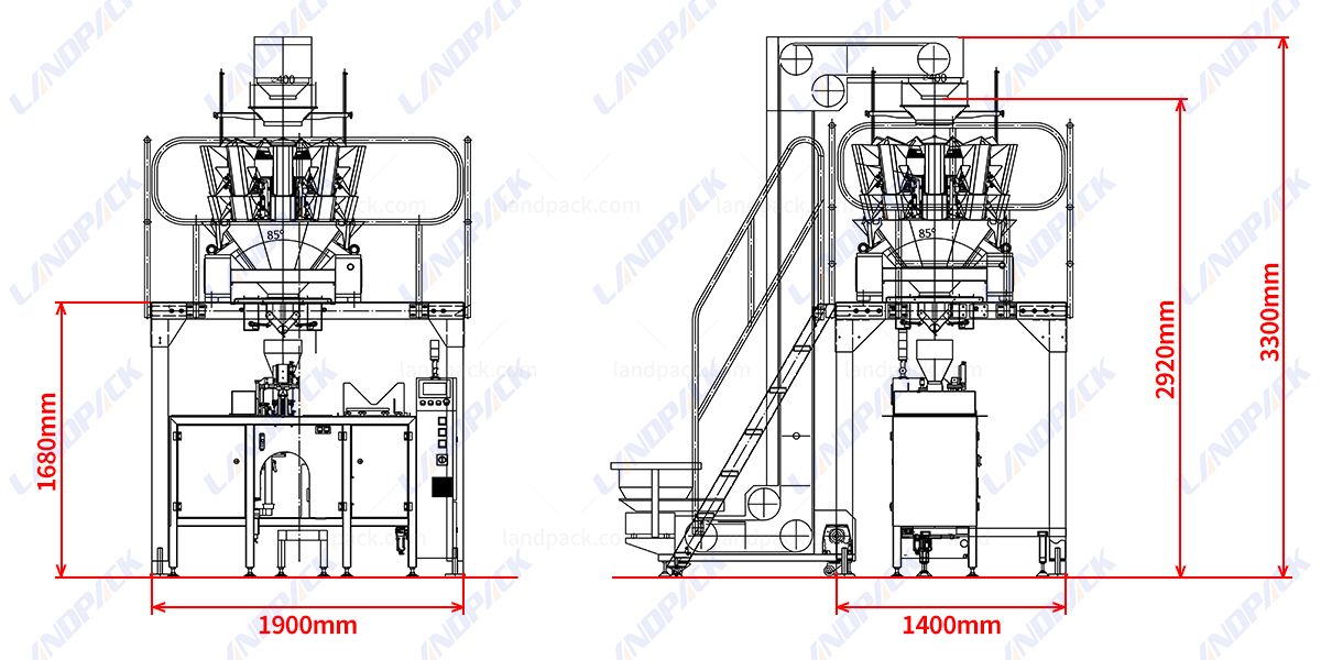 Automatic Premade Bag Beef Jerky Packing Machine With Multihead Weigher Automatic Premade Bag Beef Jerky Packing Machine With Multihead Weigher