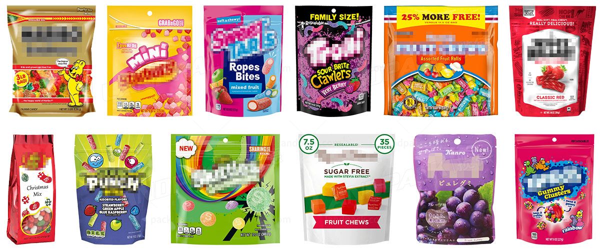 Automatic Gummy Weighing Doypack Packing Machine for Premade Zipper Pouch Automatic Gummy Weighing Doypack Packing Machine for Premade Zipper Pouch