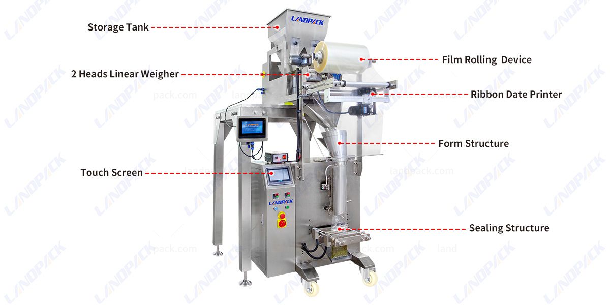 Nuts Packing Machine | Automatic Vertical Form Fill Seal Machine Nuts Packing Machine | Automatic Vertical Form Fill Seal Machine
