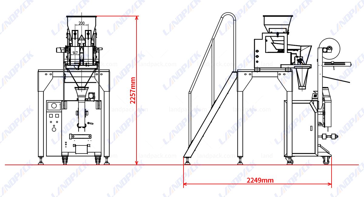 Nuts Packing Machine | Automatic Vertical Form Fill Seal Machine Nuts Packing Machine | Automatic Vertical Form Fill Seal Machine