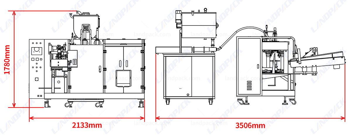 Automatic Sauce Pouch Packing Machine | M Shape Automatic Sauce Pouch Packing Machine | M Shape