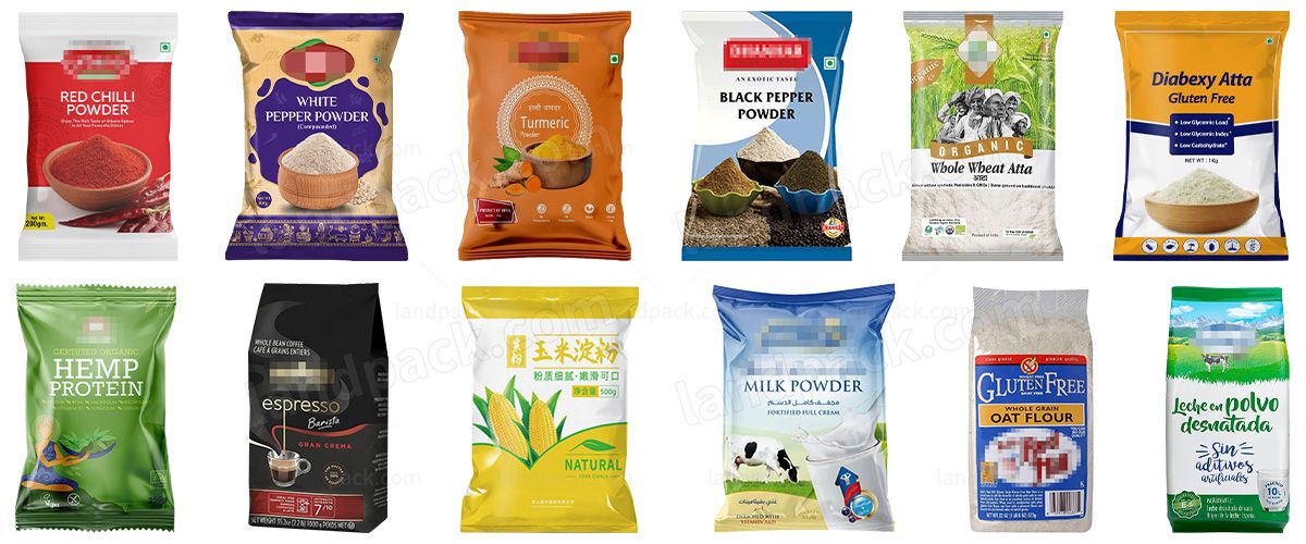 Flour Packing Machine Vertical Powder Packaging Machine with Industrial Vacuum Cleaner Flour Packing Machine Vertical Powder Packaging Machine with Industrial Vacuum Cleaner