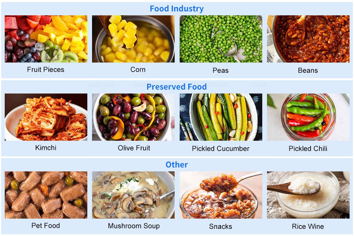 Pickled Cans Filling Machine | Automatic Fruit Cans Filling Seaming Coding Line Pickled Cans Filling Machine | Automatic Fruit Cans Filling Seaming Coding Line