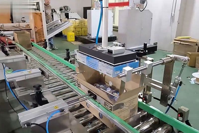 Automatic Robot Case Packing Machine With Palletizing System