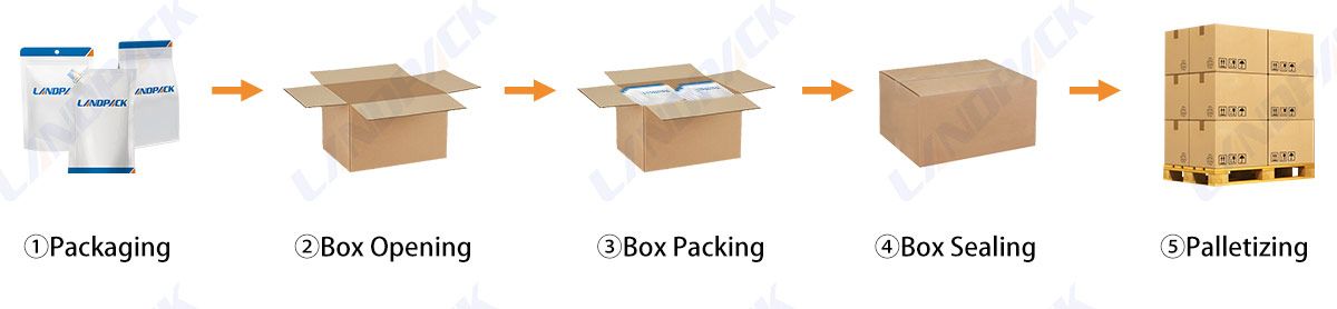 Automatic Robot Case Packing Machine With Palletizing System