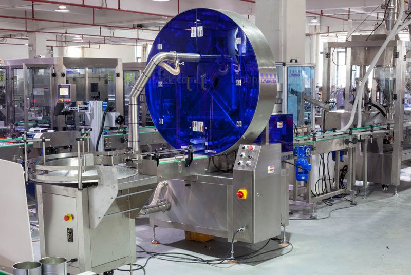 Automatic Powder Tin Can Jar Filling Seaming Labeling Machine Packing System