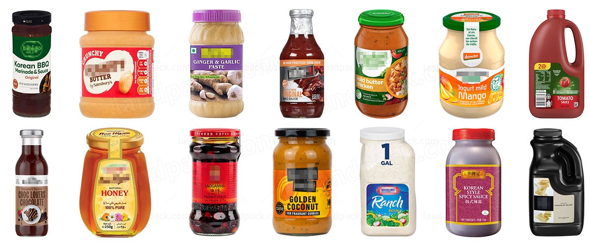 Automatic Sauce Filling Machine Liquid Filling Capping Machine Line