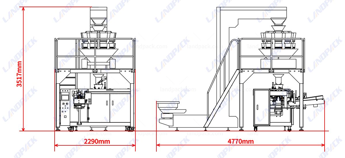 Automatic Garlic Packing Machine Horizontal Pouch Packaging Machine