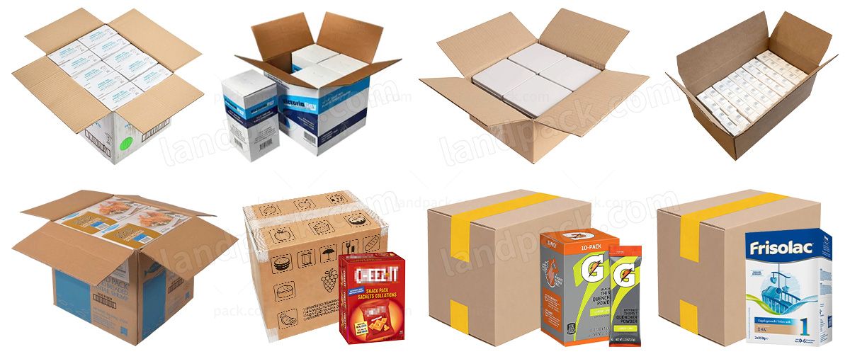 Automatic Carton Case End of Line Packaging Machinery With End Load Cartoner