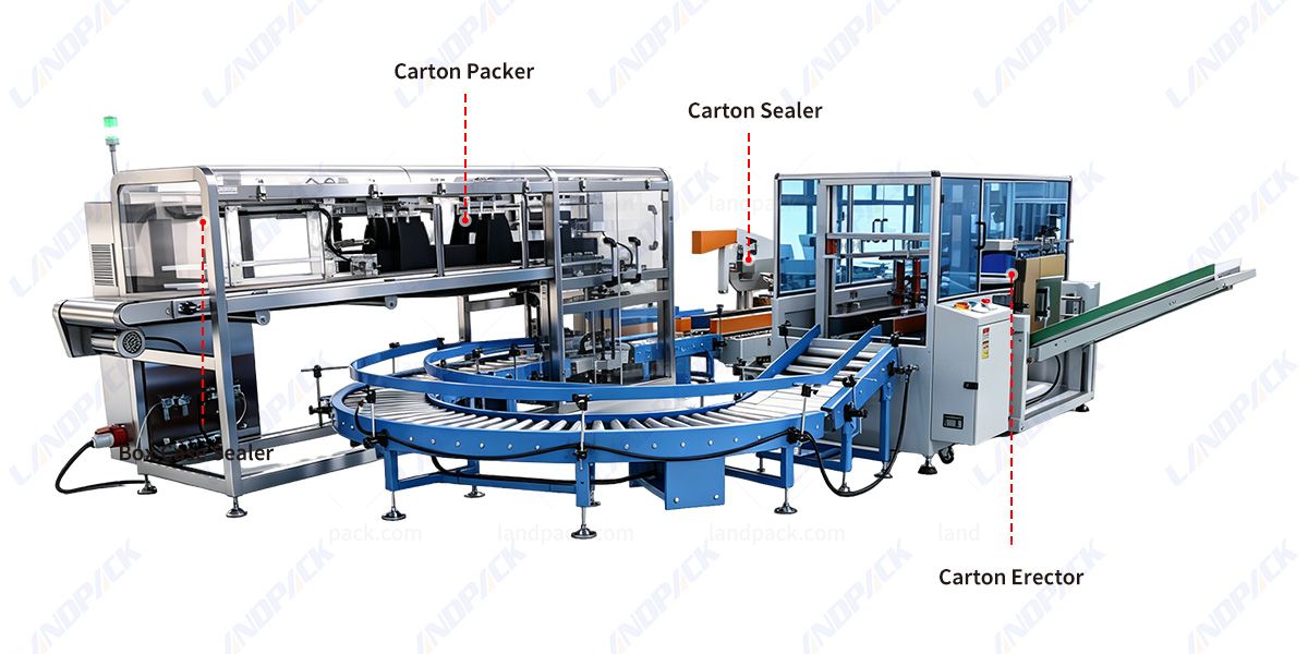 Automatic Case Packing Robot Dropping Type Case Packer for Cans or Bottles