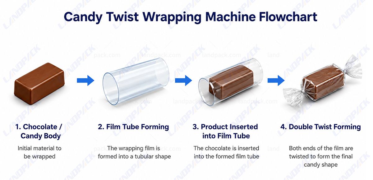 Automatic Double Twist Candy Wrapping Machine Toffee Candy Wrapping Machine Automatic Double Twist Candy Wrapping Machine Toffee Candy Wrapping Machine