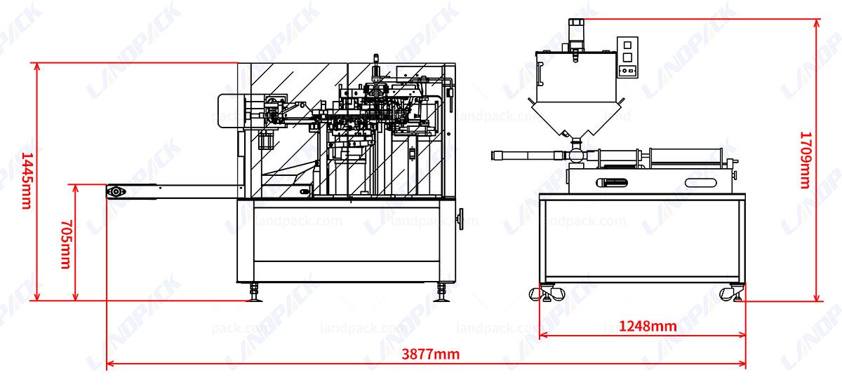 Automatic Liquid Packing Machine Stand Up Pouch Zipper Pouch Doypack Machine Automatic Liquid Packing Machine Stand Up Pouch Zipper Pouch Doypack Machine
