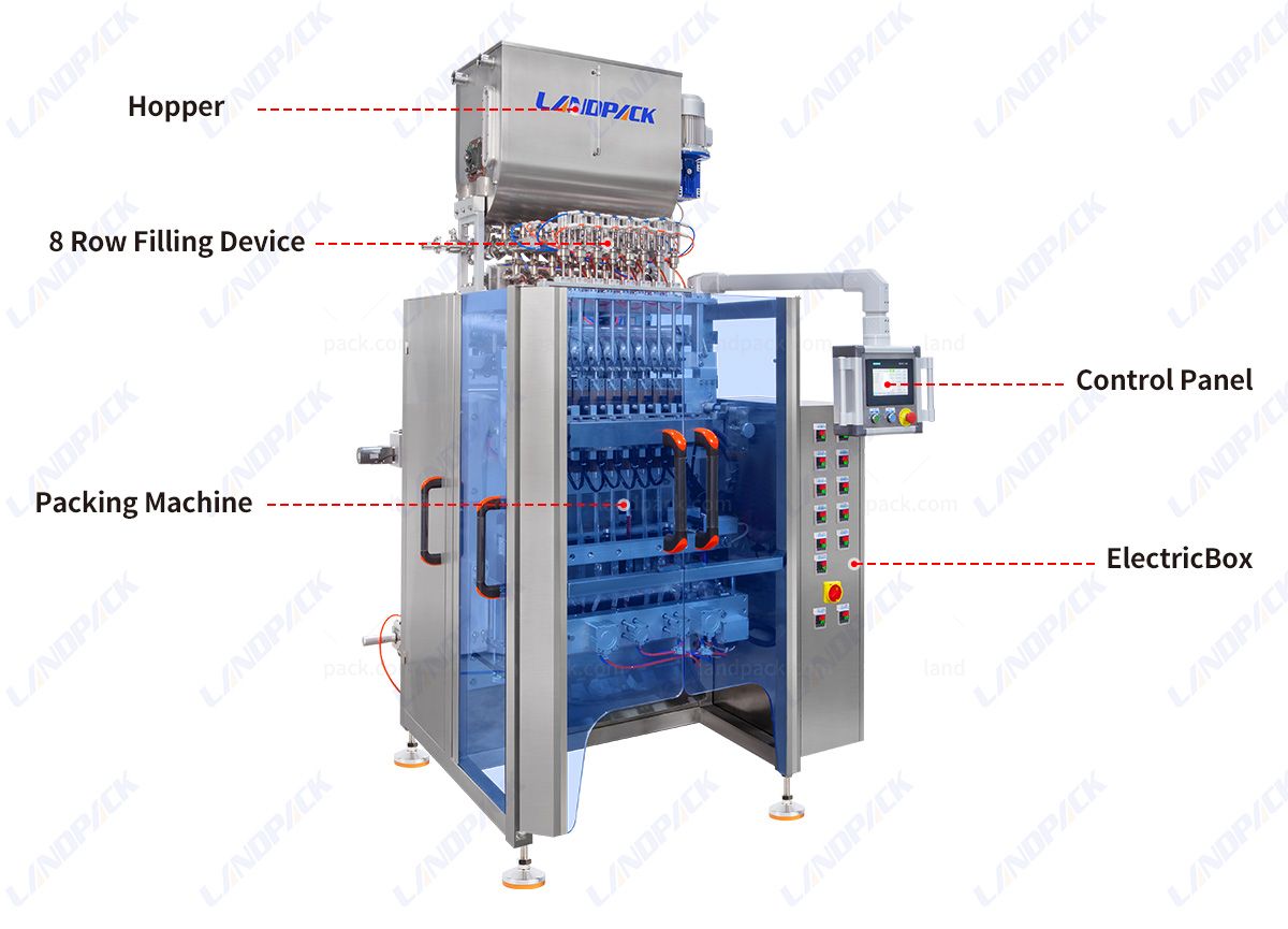 Automatic Multi Lane Liquid Stick Pack Packaging Machine Automatic Multi Lane Liquid Stick Pack Packaging Machine