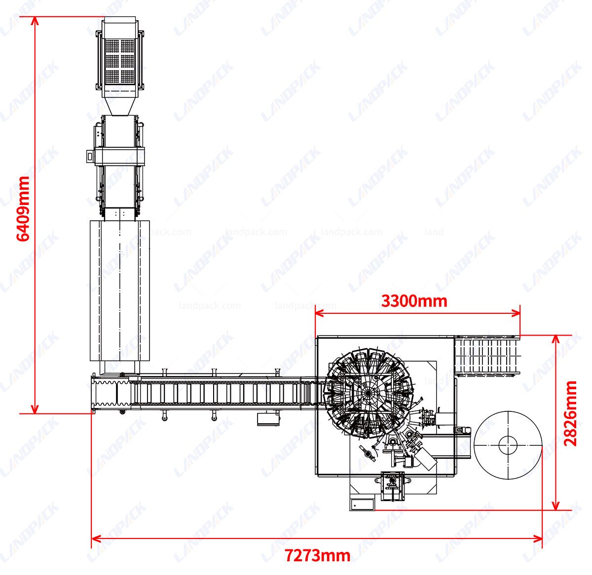 Automatic Rotary Stand Up Pouch Doypack Granule Packing Machine