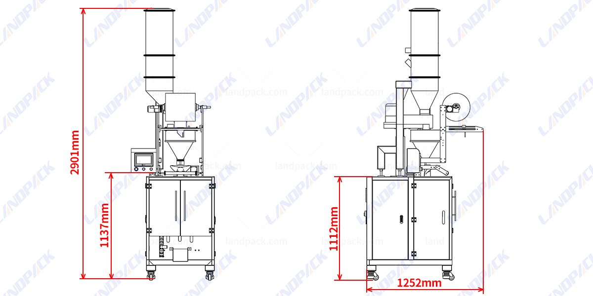 Automatic Powder Packing Machine VFFS Pouch Packaging Machine